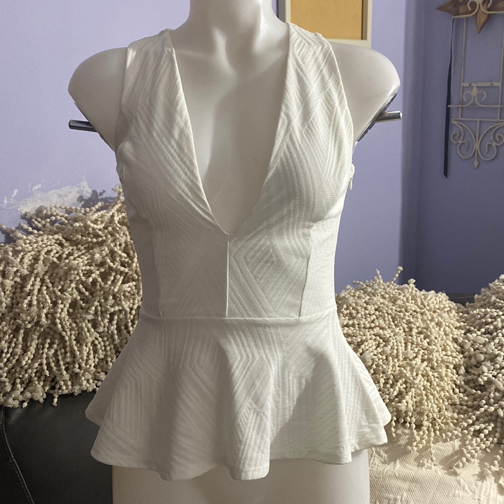 Arden B deep v-neck top